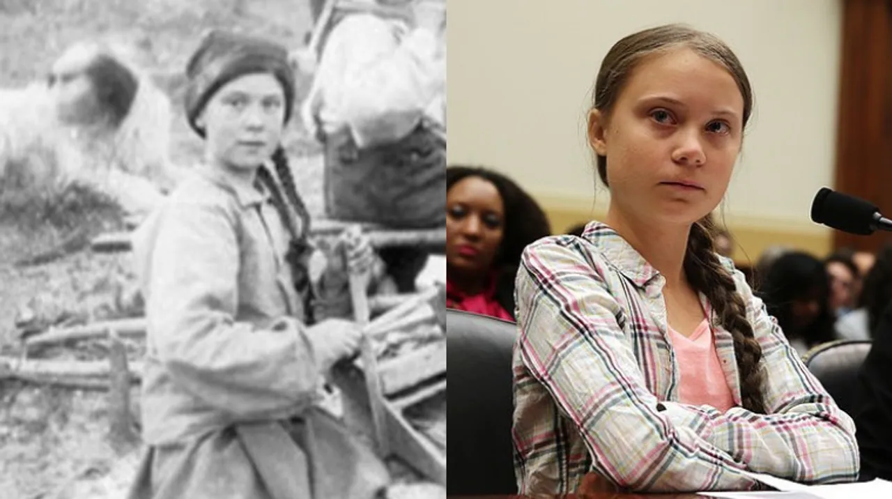 Twitter goes crazy over Greta Thunberg's 121-year-old doppelganger!