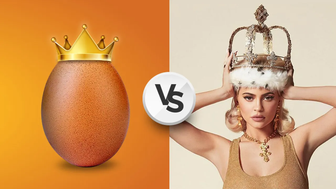 Kylie Jenner dethroned by an egg! Yes by an egg!