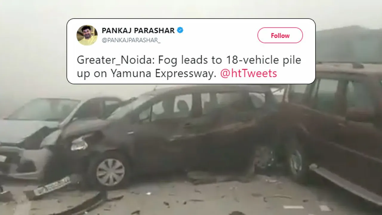 A Twitter timeline of the vehicle pile-up on Yamuna Expressway!