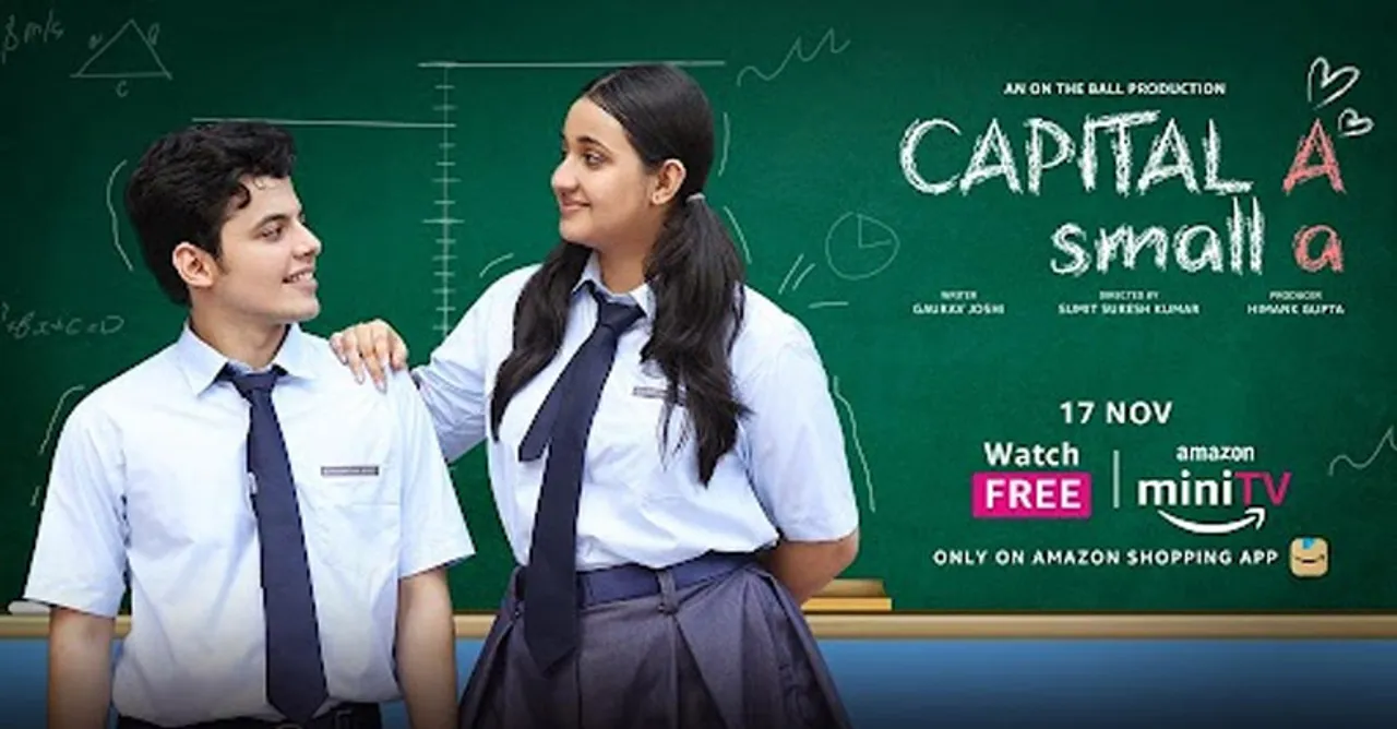 Amazon miniTV announces Capital A small a, a romantic short film starring Darsheel Safary and Revathi Pillai
