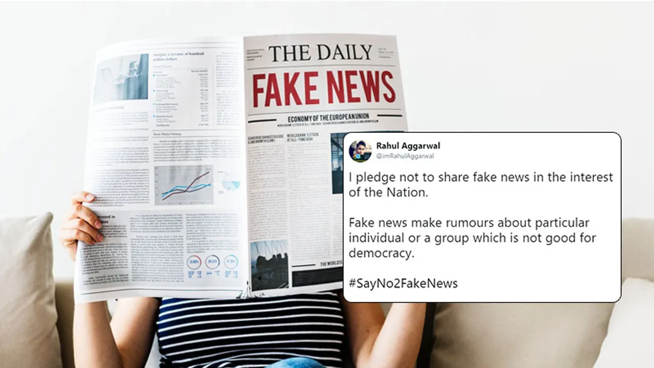 #SayNo2FakeNews - Twitterati attempt to make people AWARE!