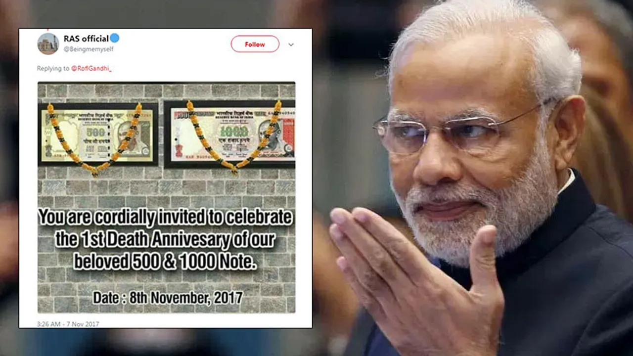 Demonetization anniversary