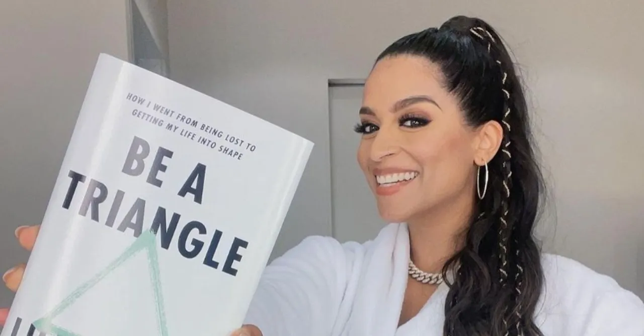 Lilly Singh launches her second book 'Be a Triangle'; @paper.samosa illustrated it