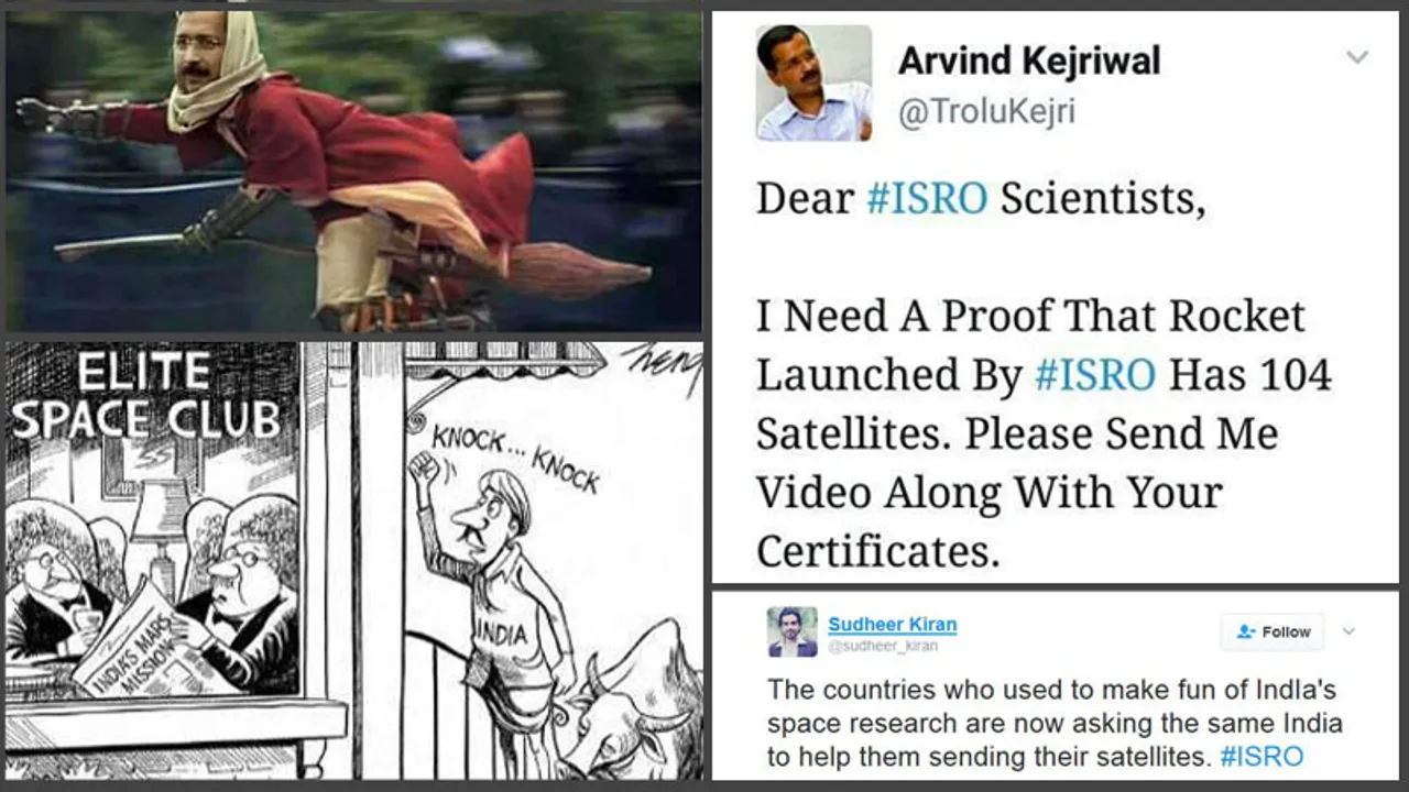 ISRO makes history. Twitter makes jokes