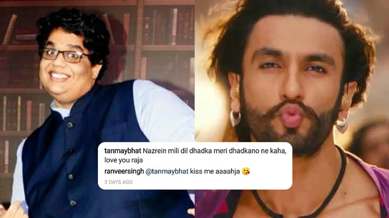 Ranveer Singh and Tanmay Bhat have a weird Instagram BROMANCE going on...