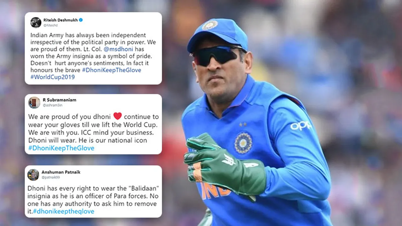 ICC sends notice to BCCI to remove Dhoni’s controversial glove; fans lash out saying #DhoniKeepTheGlove