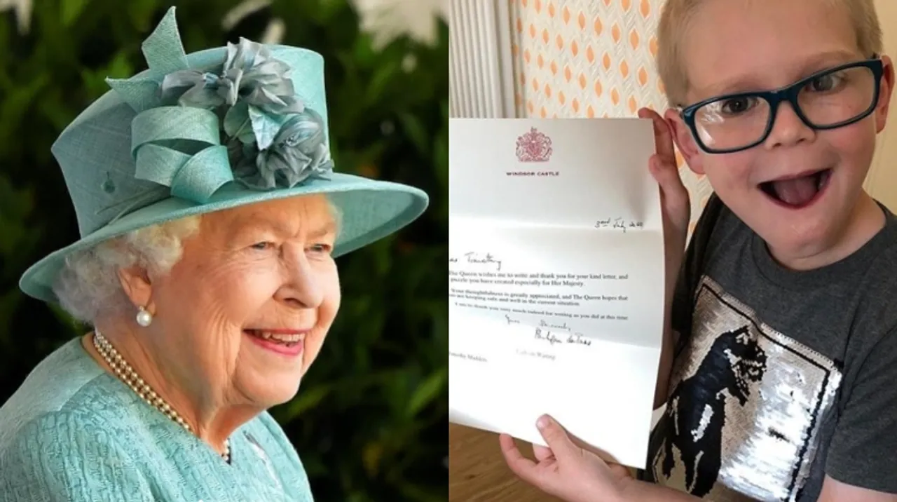 This boy sent a puzzle to the Queen and received a letter in return