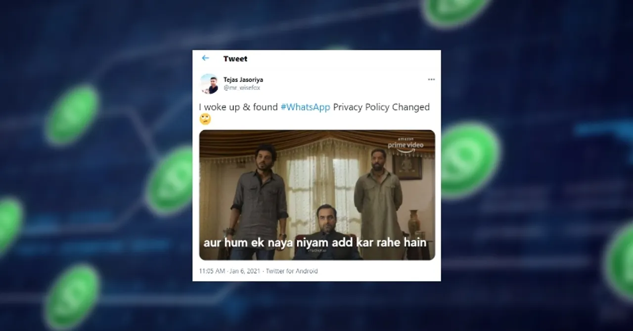 WhatsApp memes erupt on Twitter as the app drops its new privacy policies