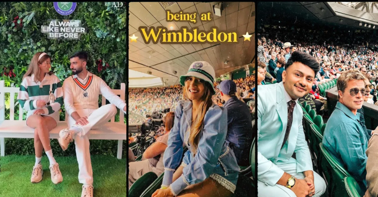 Indian creators are witnessing the thrill of tennis at the Wimbledon tournament this year