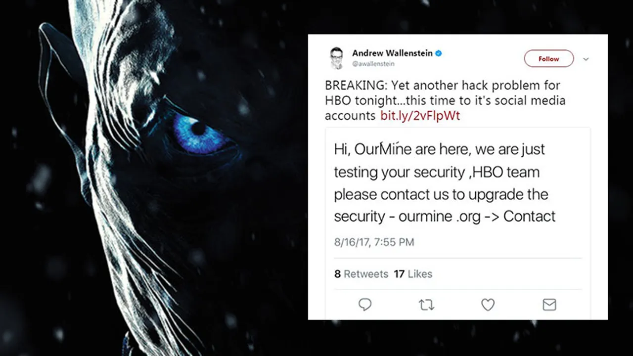 Now HBO's social media accounts hacked!
