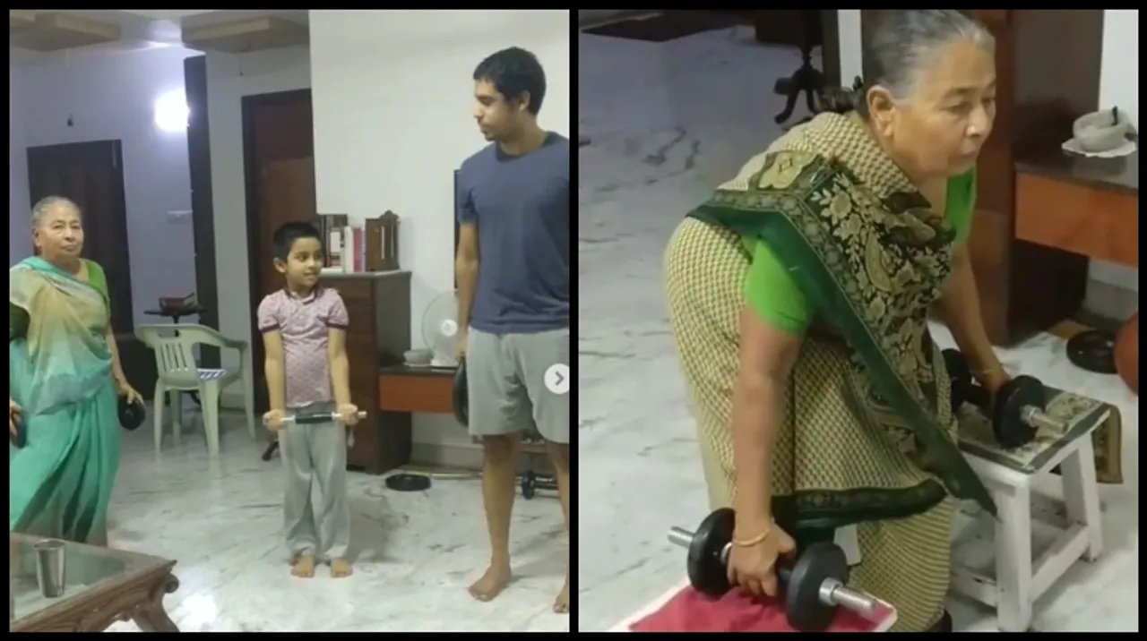 82-year-old Dadi's training videos