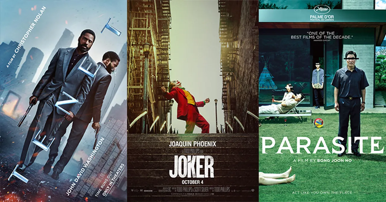 Oscar nominated. movies to watch. movies. Tenet. Parasite. Joker