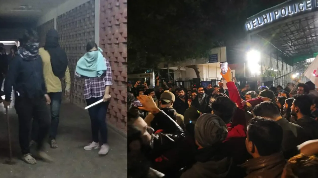 JNU attack: Several injured after a masked mob attack the university