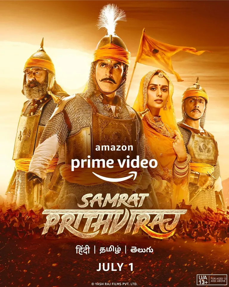 Prime Video announces the streaming premiere of the Akshay Kumar starrer Samrat Prithviraj