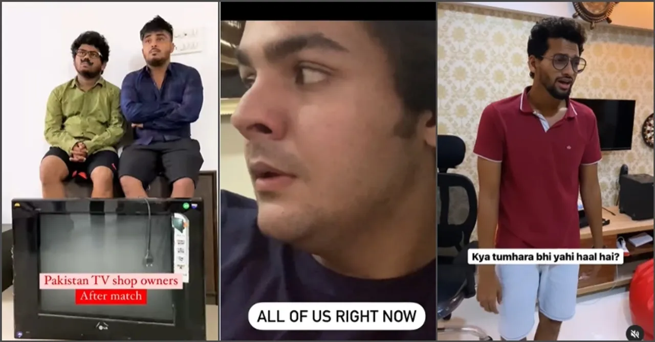 These IND vs PAK reactions by creators might ease the pain of the match