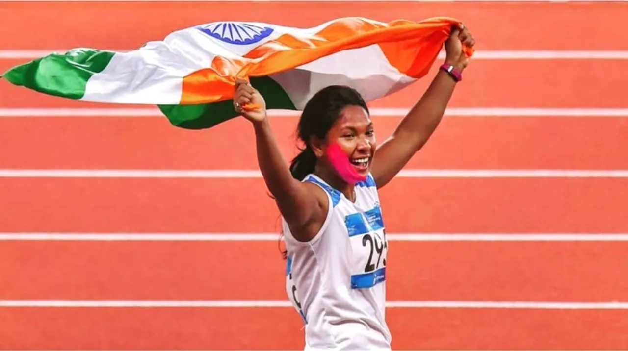 Arjuna Award winner heptathlete Swapna Barman is racing her way to glory