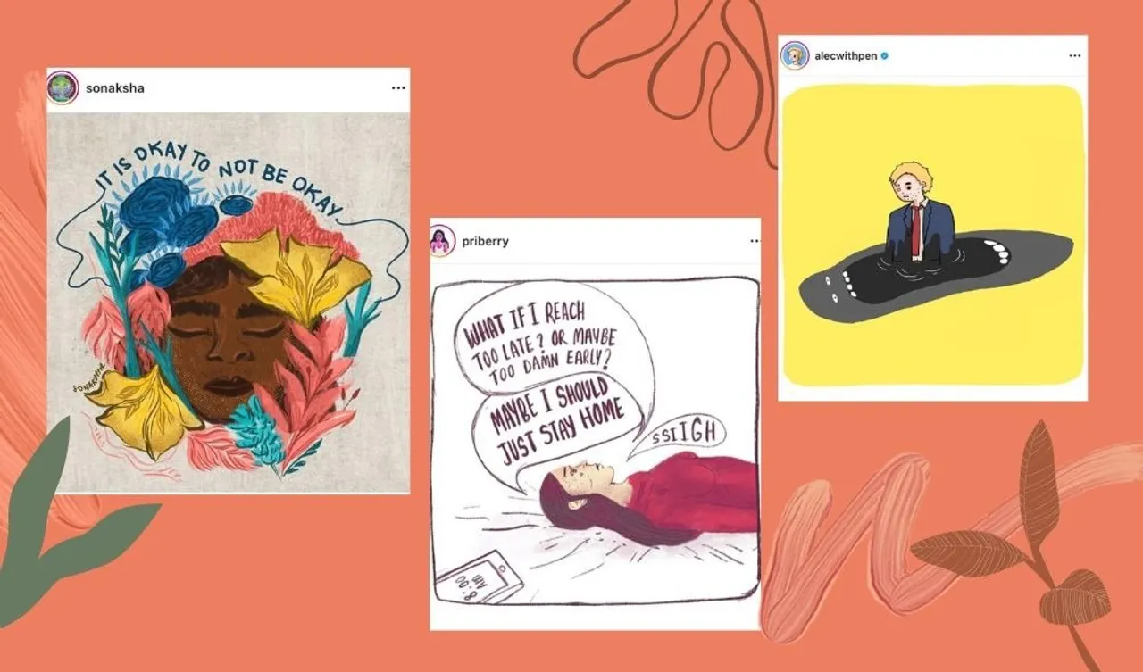 These Instagram artists depict mental health issues with their incredible  art