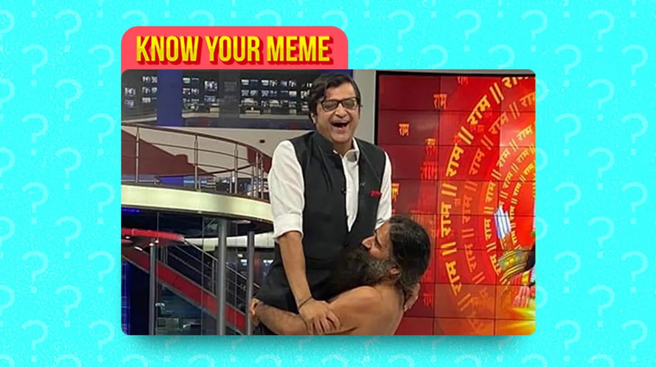 Baba Ramdev lifts Arnab Goswami