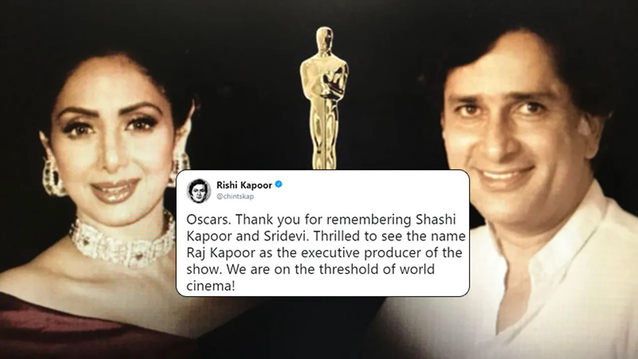 Twitter thanks the Oscars for tribute to Sridevi and Shashi Kapoor
