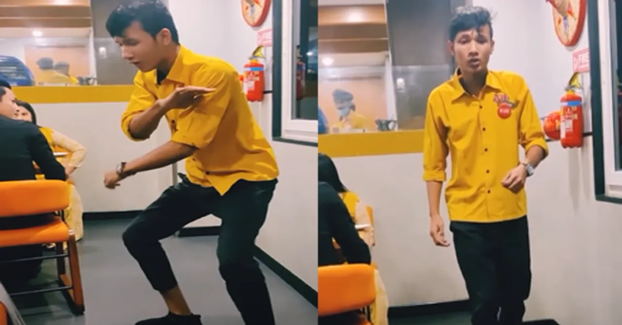Guwahati waiter's dance video goes viral on social media