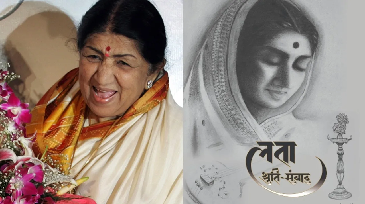 Ajay Deshpande releases the cover of Lata Shruti Sanvad based on Lata Mangeshkar’s musical journey