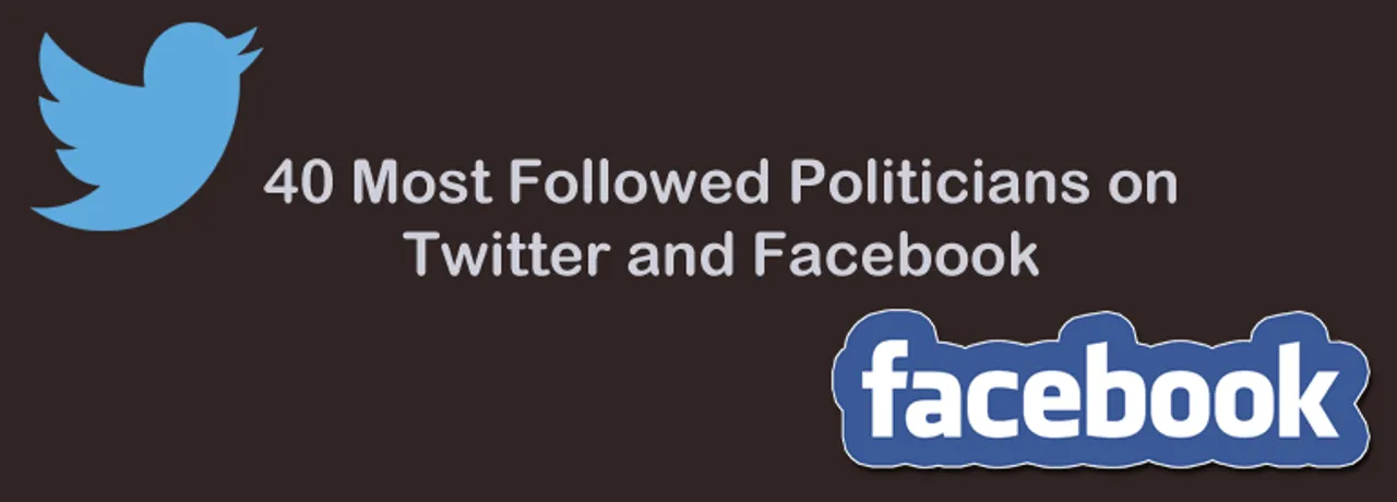 List of 40 Popular Politicians On Twitter And Facebook