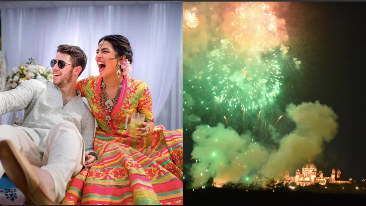 Fans bash Priyanka Chopra for bursting firecrackers on her wedding