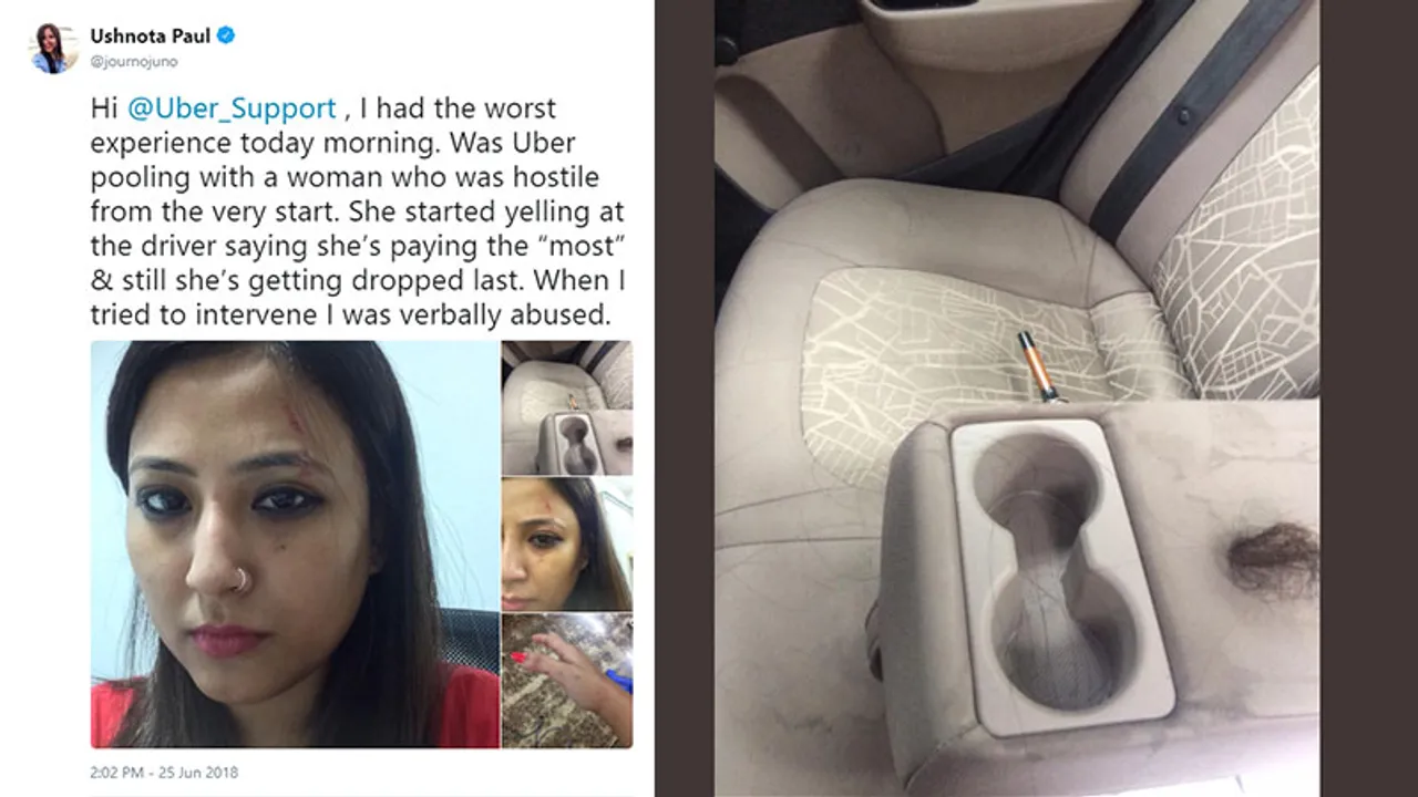 Female journalist harassed by other woman passenger while travelling by Uber