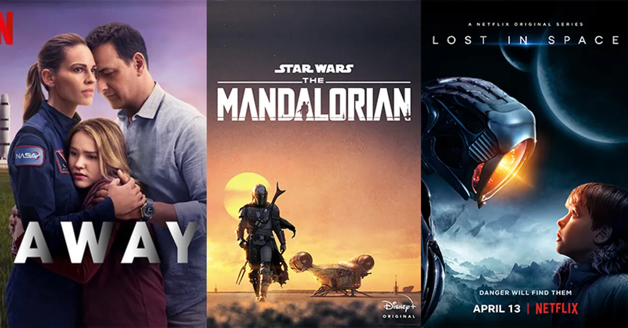 tv shows. space. lost in space. away. the mandalorian. must watch.