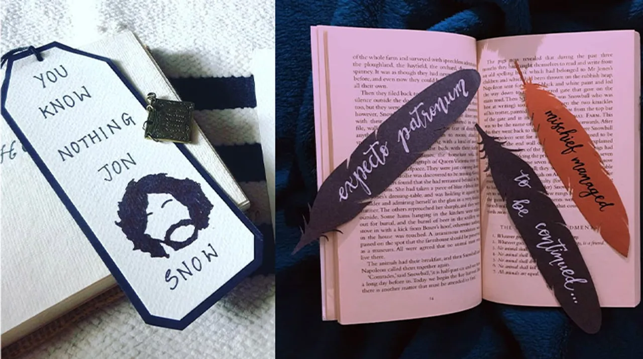 Create your own themed bookmarks with these ideas