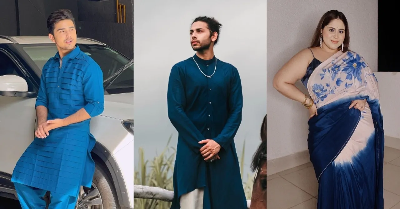 These blue outfits by creators are your answer to ‘what to wear’ today!