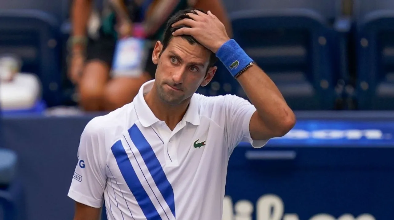 Tennis star Novak Djokovic disqualified from US open after a line judge gets injured