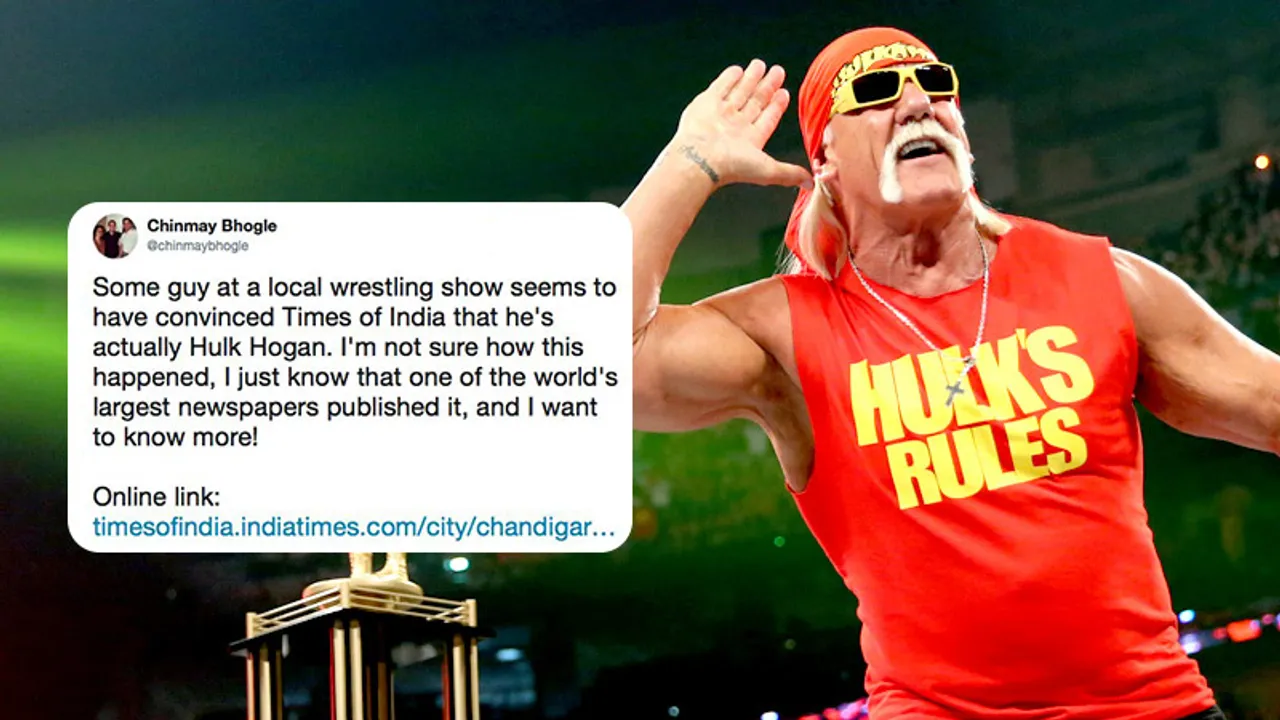 TOI unknowingly interviews, pictures and quotes a fake Hulk Hogan