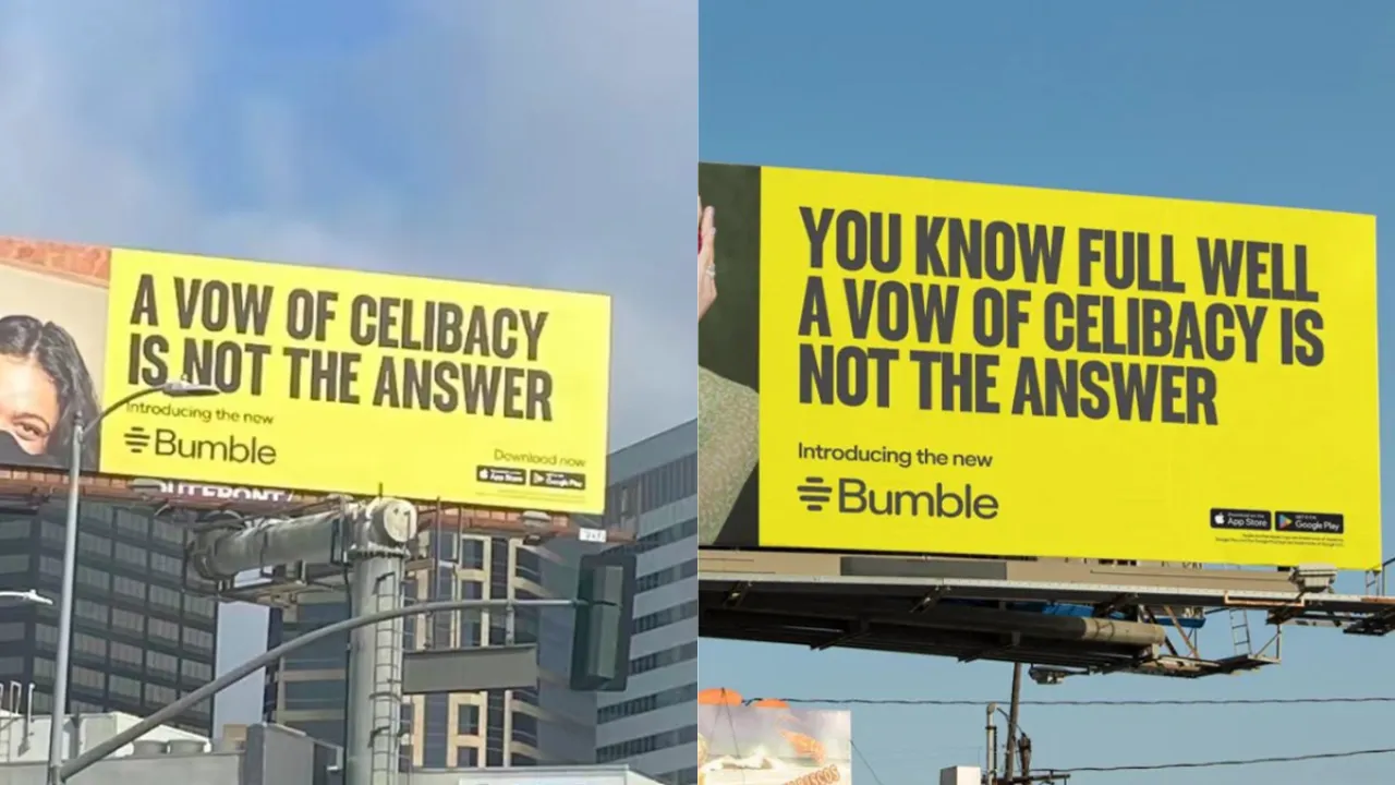 Bumble issues an apology following backlash against its anti-celibacy ad