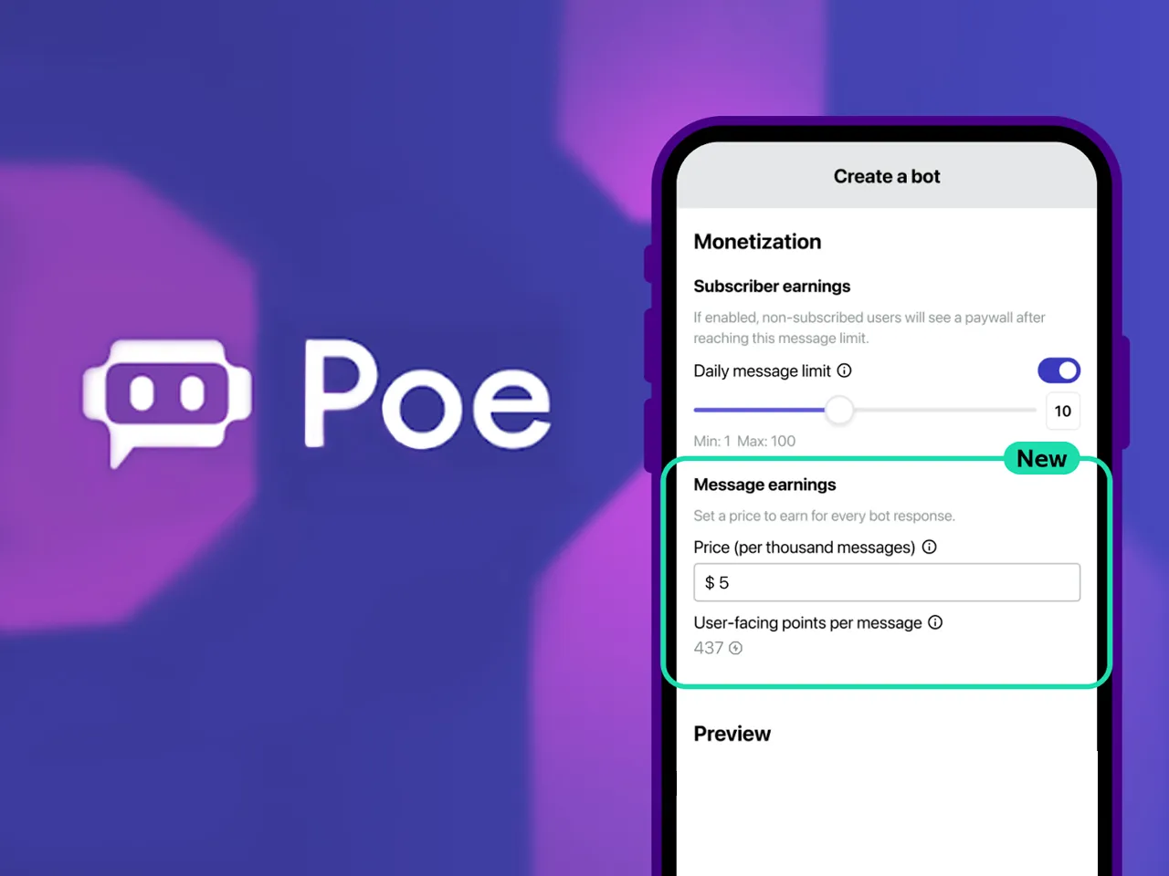 Quora's Poe launches Pay per message revenue model for AI bot creators