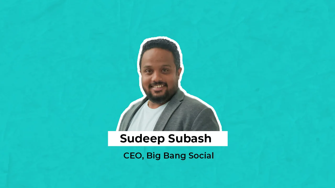 Sudeep Subash named CEO of Big Bang Social