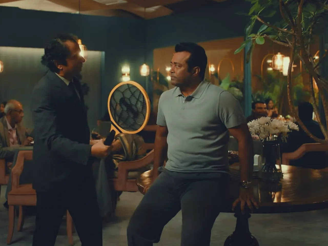 CRED's IPL campaign makes Leander Paes use his tennis skills