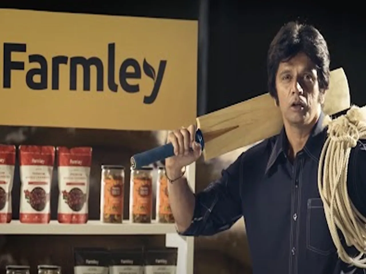 Farmley's new ad shows Rahul Dravid in a filmy avatar