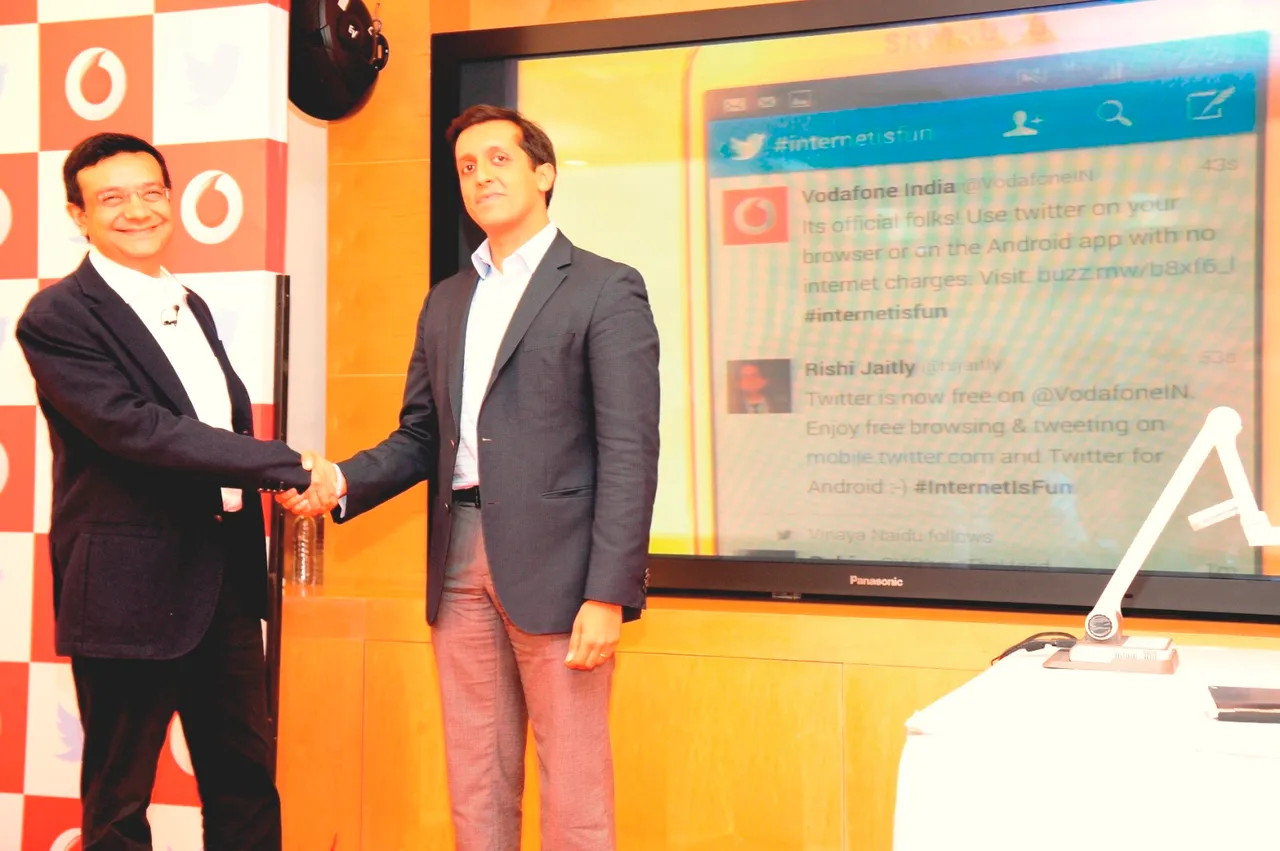 Vodafone India Partners with Twitter to Offer Free Twitter!