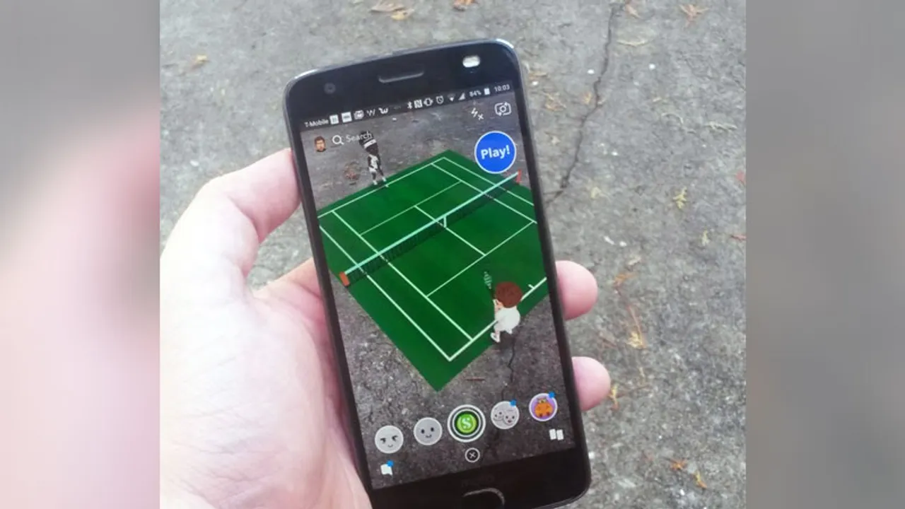 Snapchat's new lens lets you play a tennis match aginst Serena Williams