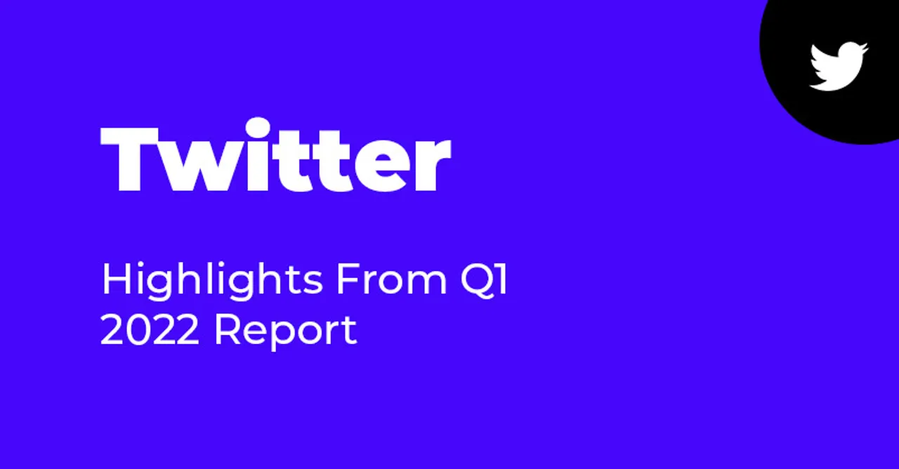 Advertising revenue totalled USD 1.11 Bn an increase of 23%: Twitter Q1 2022 Report