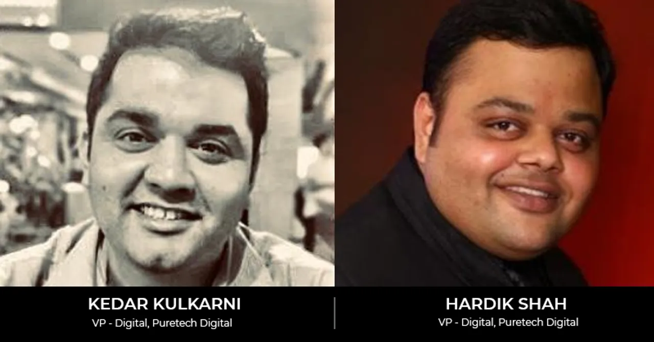 Puretech Digital elevates Kedar Kulkarni & Hardik Shah as VP - Digital￼