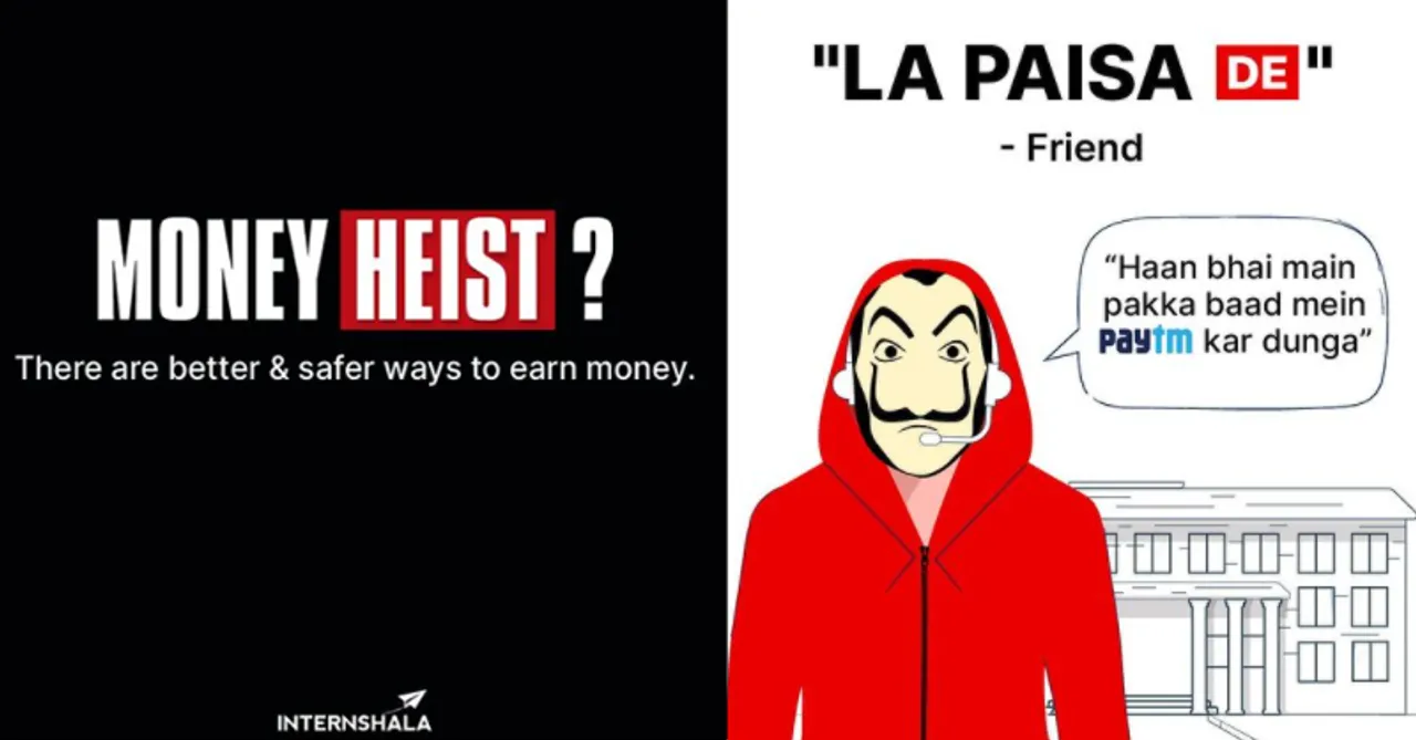 Brands creatives takeover the Money Heist moment