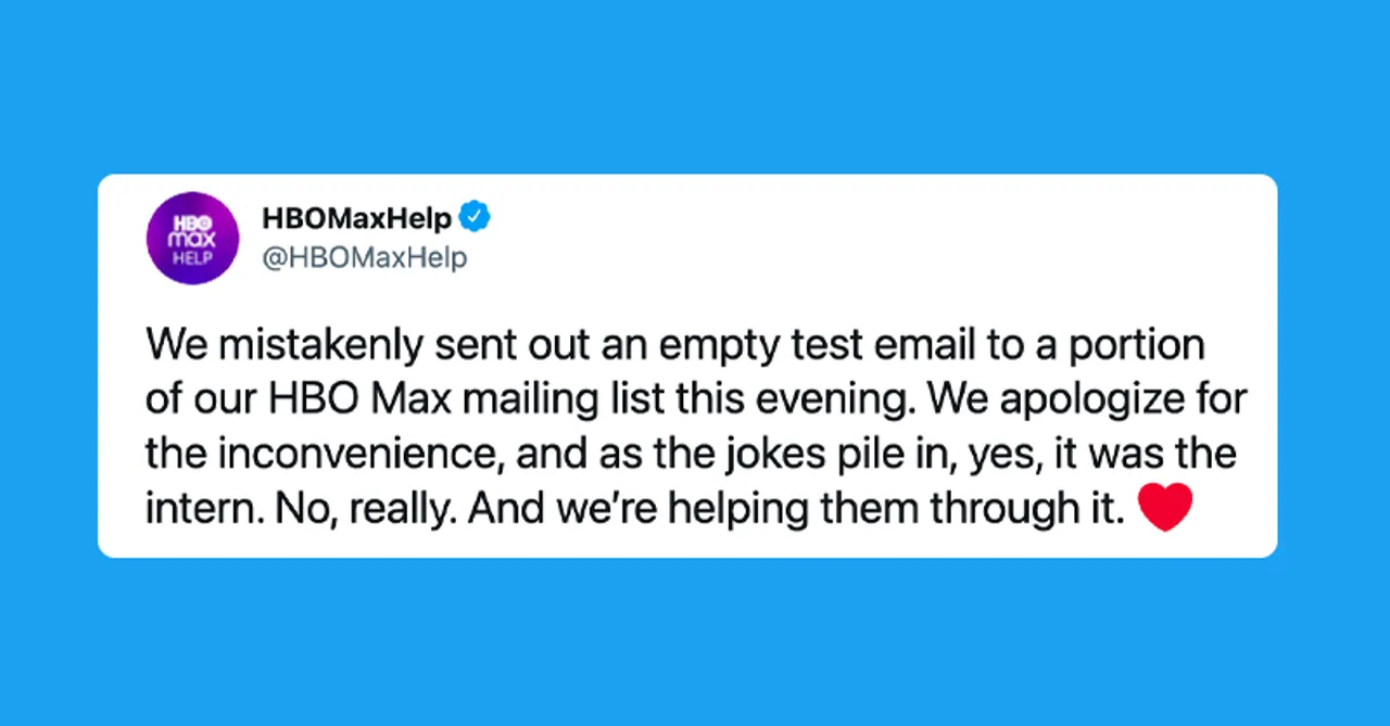 HBO's test email mishap gives rise to Dear Intern tales