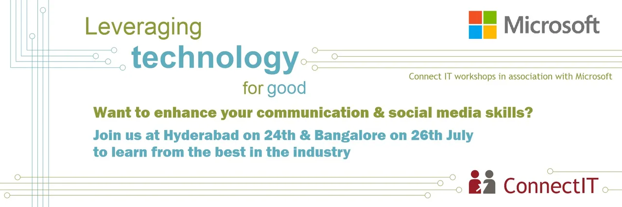 Workshop on Leveraging Technology for Good for Non Profits: 24th and 26th July