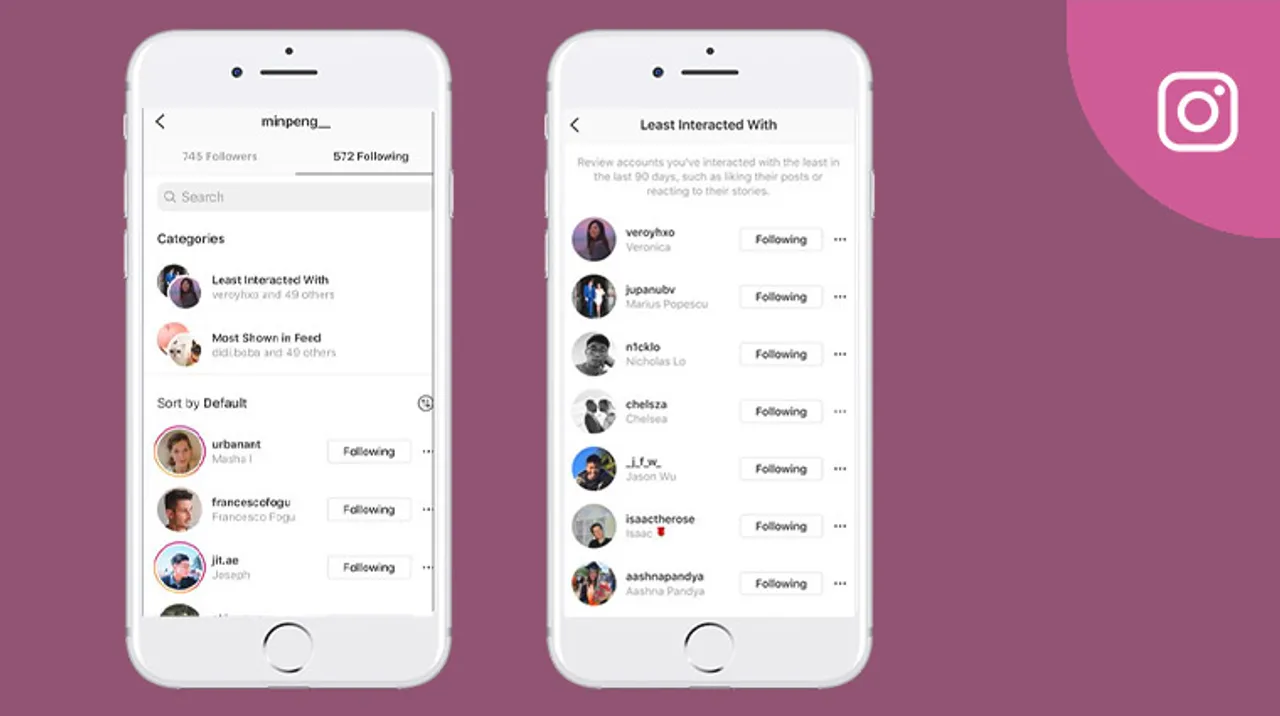 Instagram now suggests accounts you can unfollow