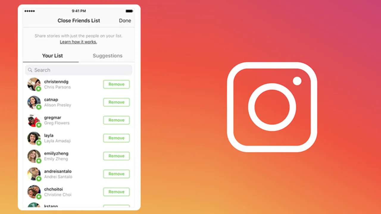 Instagram to allow making Friends lists for sharing Stories