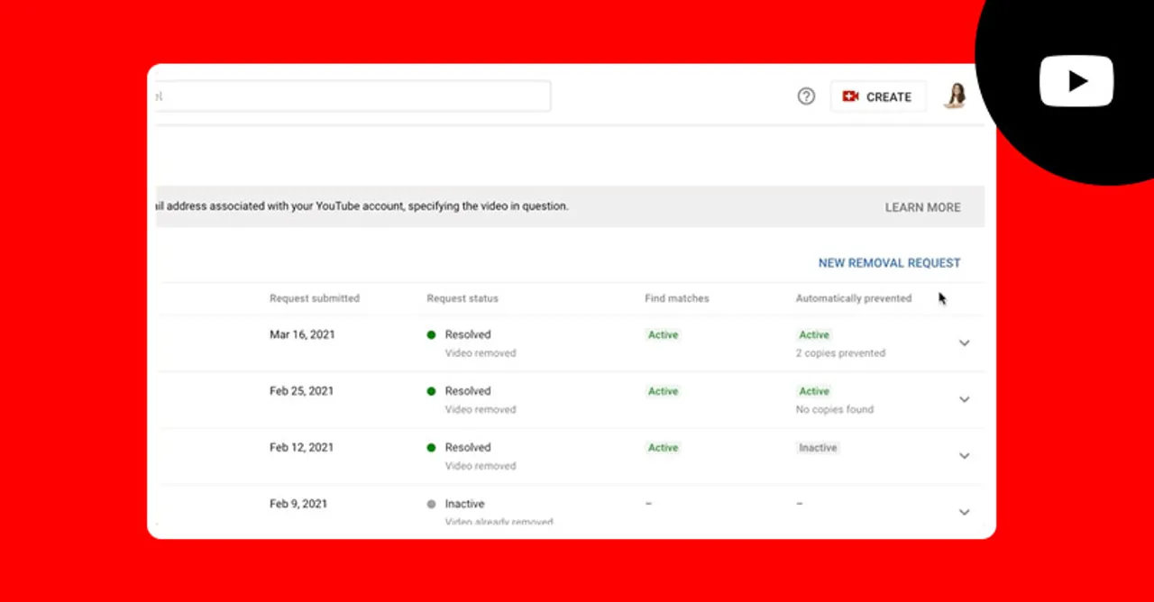 YouTube copyright tool