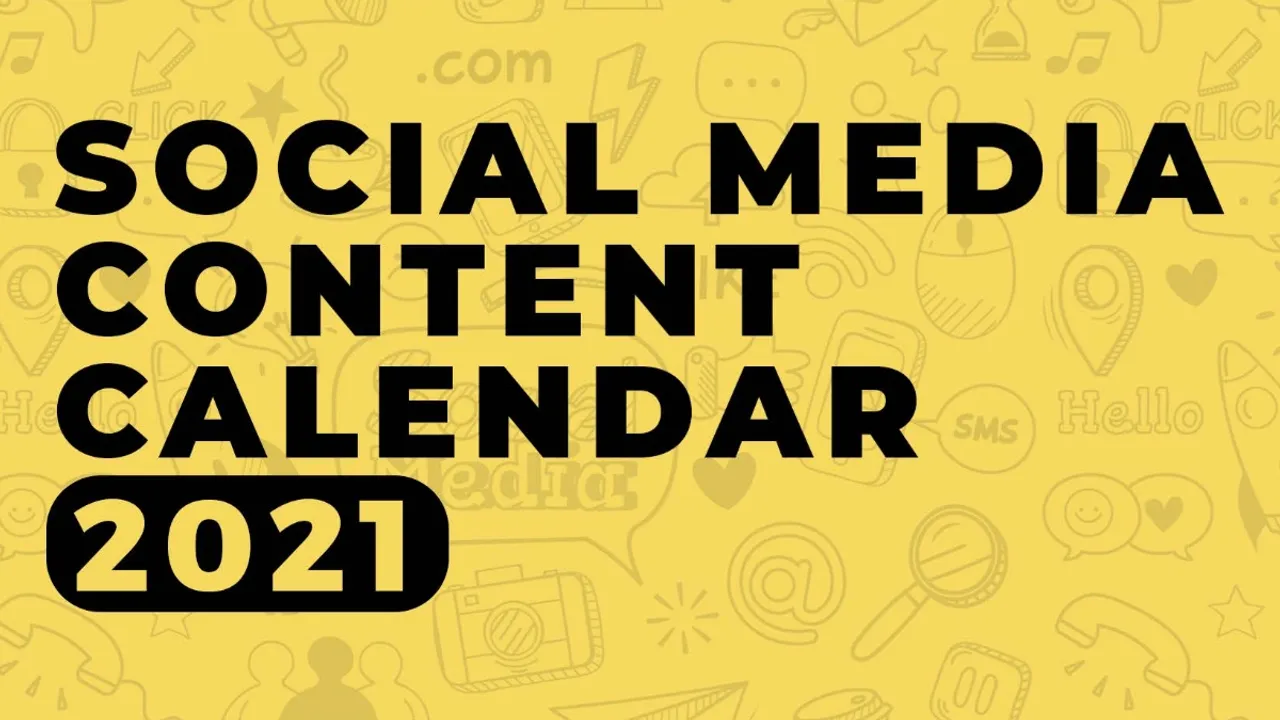 Social Media Calendar 2021