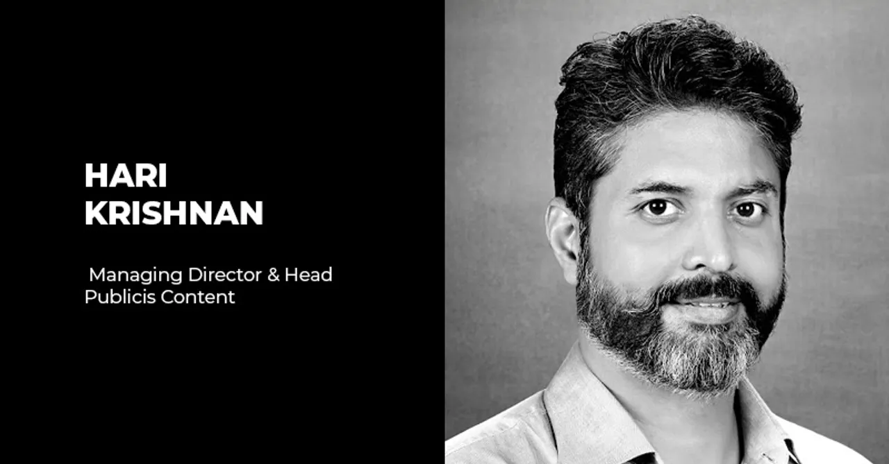 Publicis Groupe India appoints Hari Krishnan as Managing Director & Head, Publicis Content